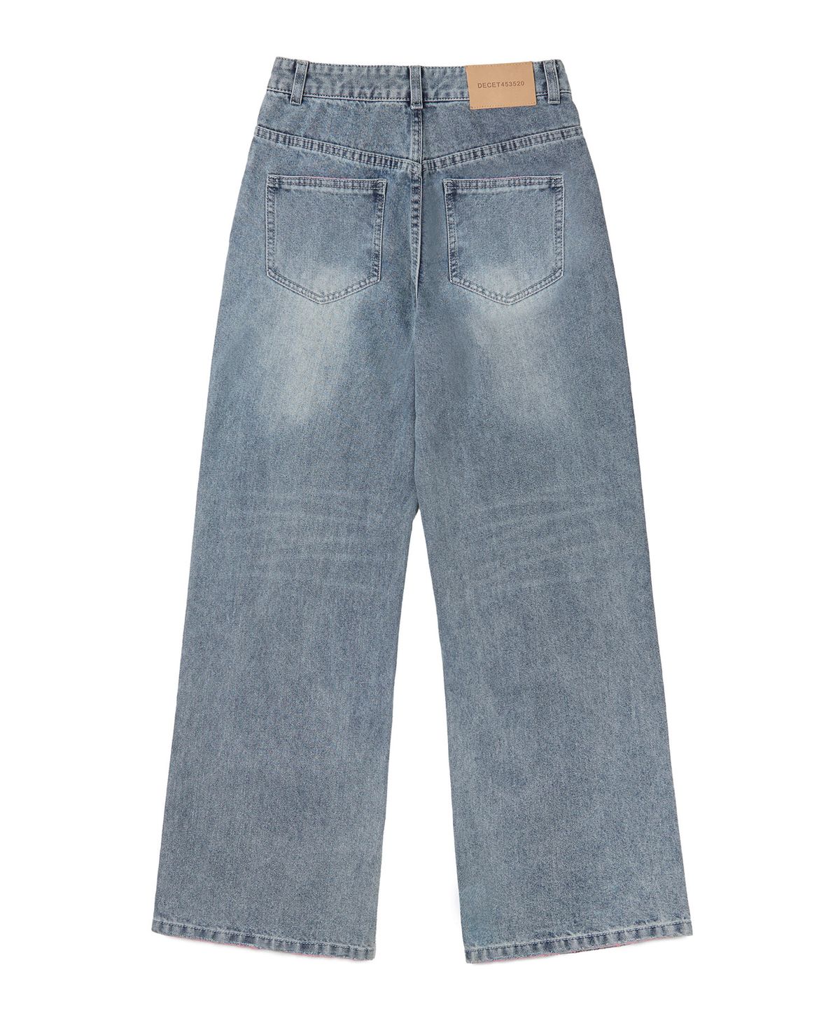 데케트 우먼(DECET WOMEN) Cut Wide Jeans DCWPT009LBlueB