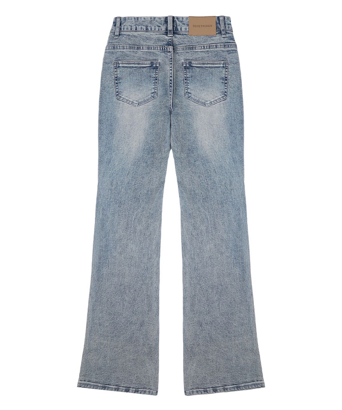 데케트 우먼(DECET WOMEN) Signature Slim Low Rise Flared Jeans DCWPT006LBlueB