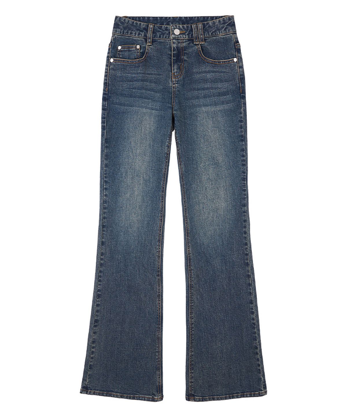 데케트 우먼(DECET WOMEN) Signature Slim Low Rise Flared Jeans DCWPT006BlueB