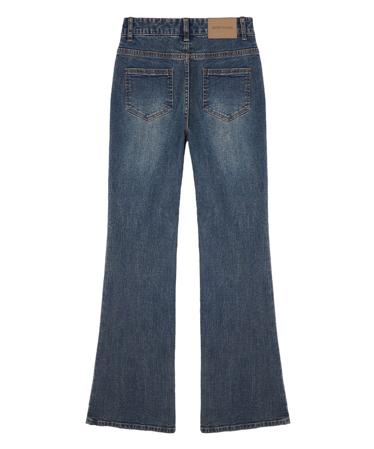데케트 우먼(DECET WOMEN) Signature Slim Low Rise Flared Jeans DCWPT006BlueB