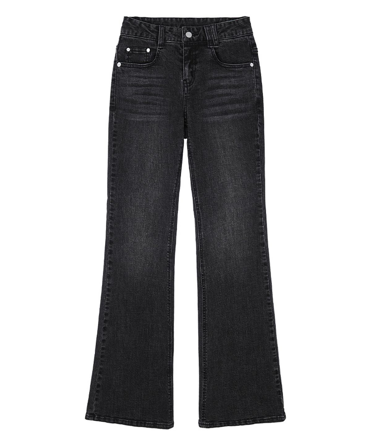 데케트 우먼(DECET WOMEN) Signature Slim Low Rise Flared Jeans DCWPT006BlackB
