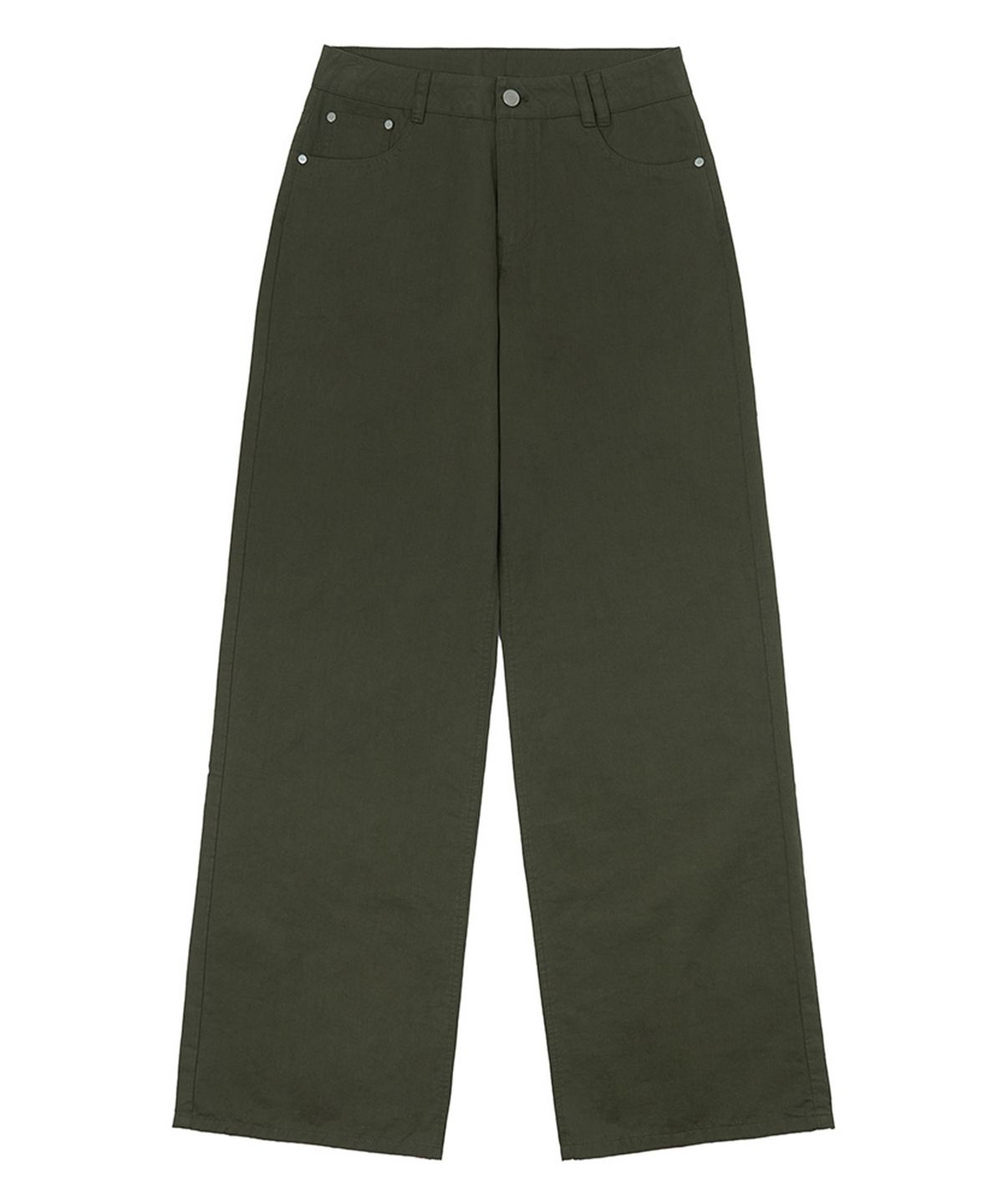 데케트 우먼(DECET WOMEN) Signature Low Rise Wide Jeans DCWPT004Khaki