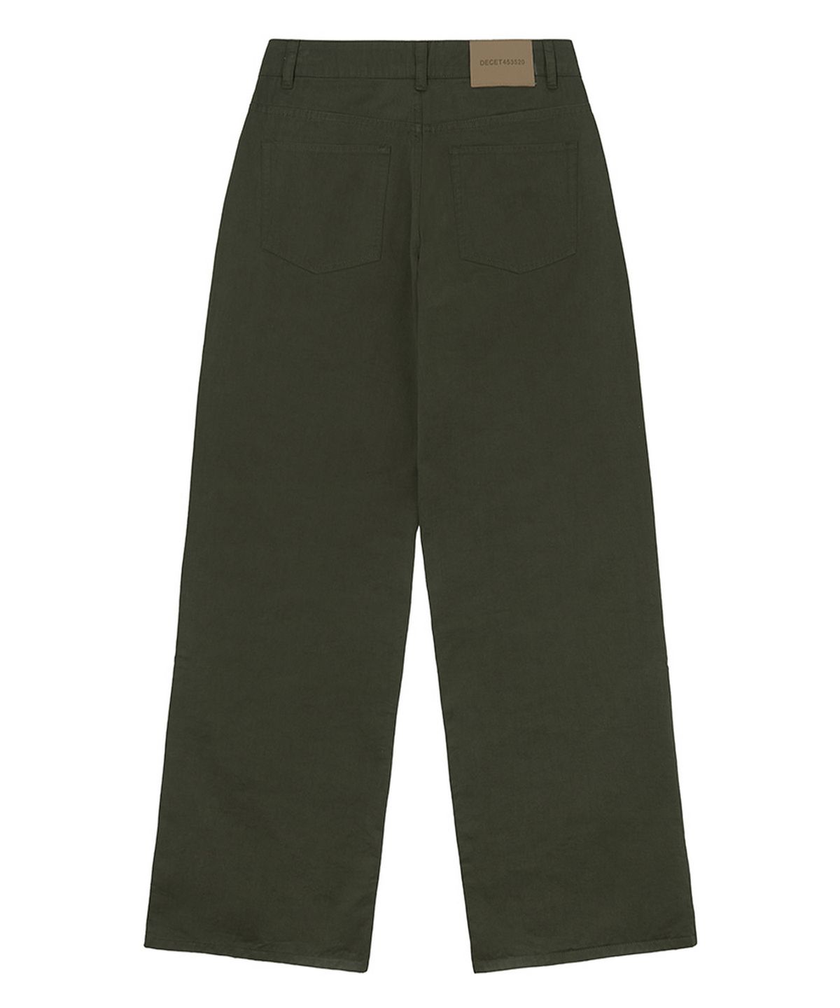 데케트 우먼(DECET WOMEN) Signature Low Rise Wide Jeans DCWPT004Khaki