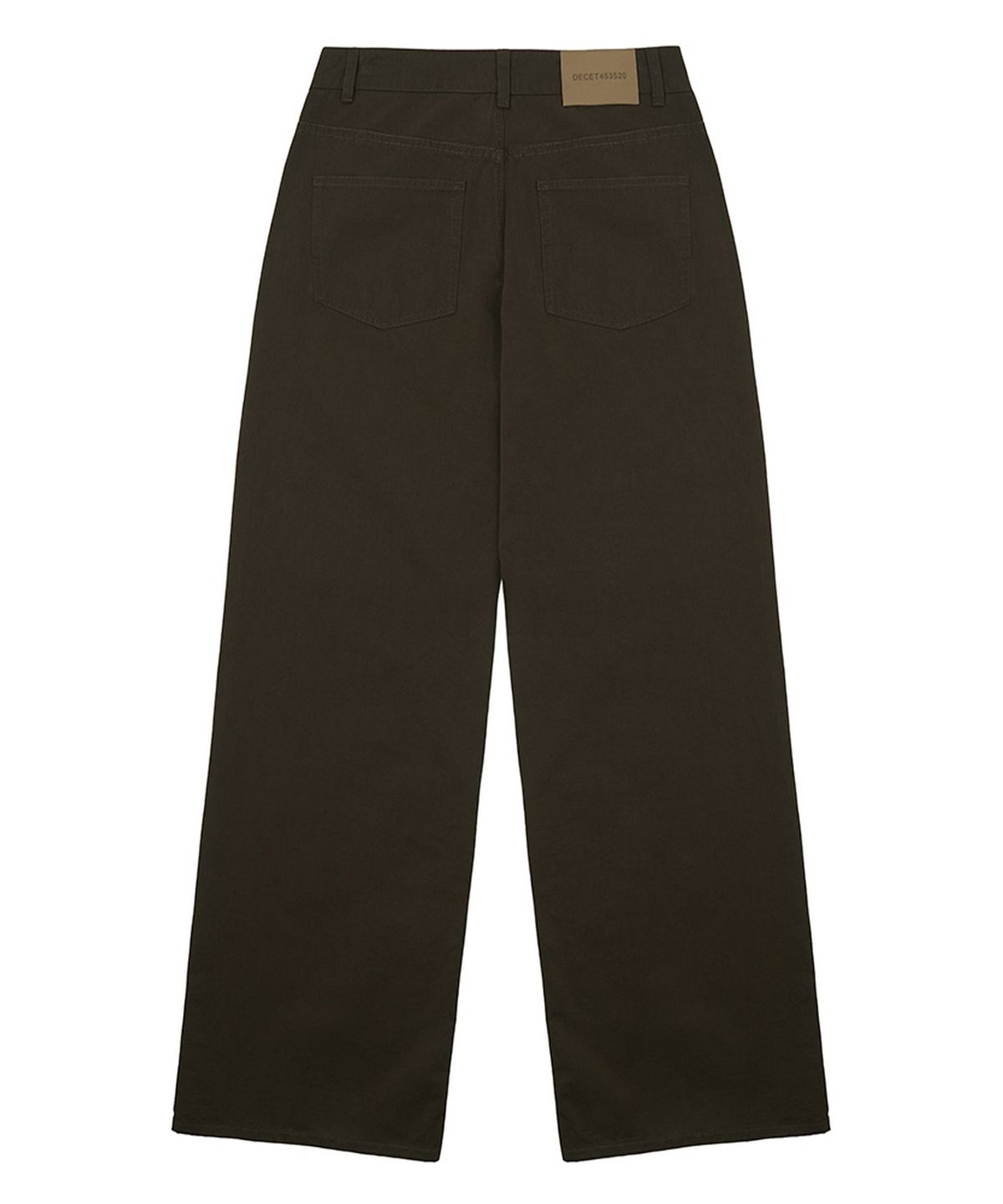 데케트 우먼(DECET WOMEN) Signature Low Rise Wide Jeans DCWPT004Brown