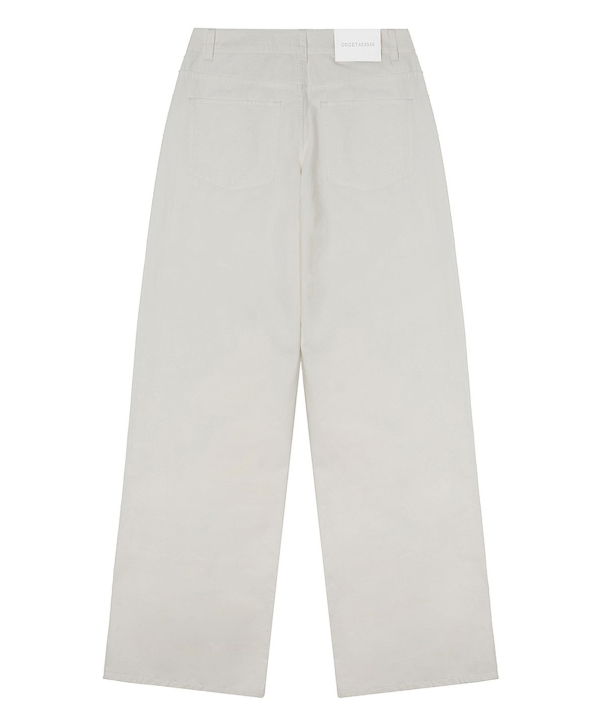 데케트 우먼(DECET WOMEN) Signature Low Rise Wide Jeans DCWPT004Ivory