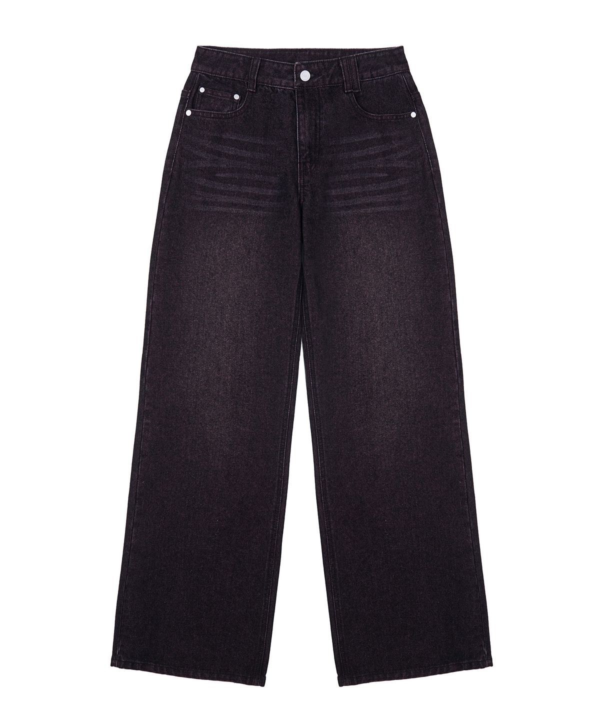 데케트 우먼(DECET WOMEN) Signature Low Rise Wide Jeans DCWPT004BlackPink