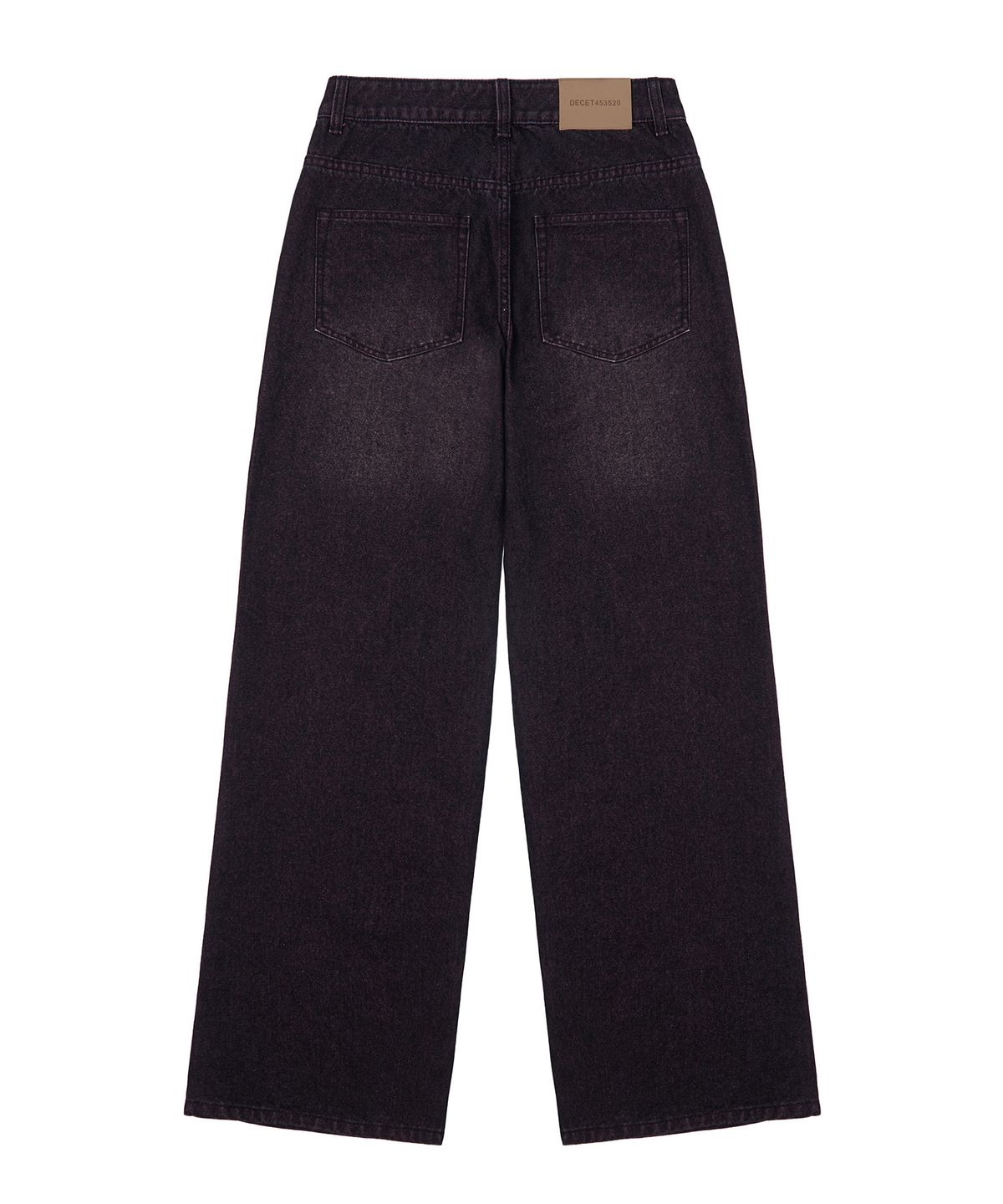 데케트 우먼(DECET WOMEN) Signature Low Rise Wide Jeans DCWPT004BlackPink