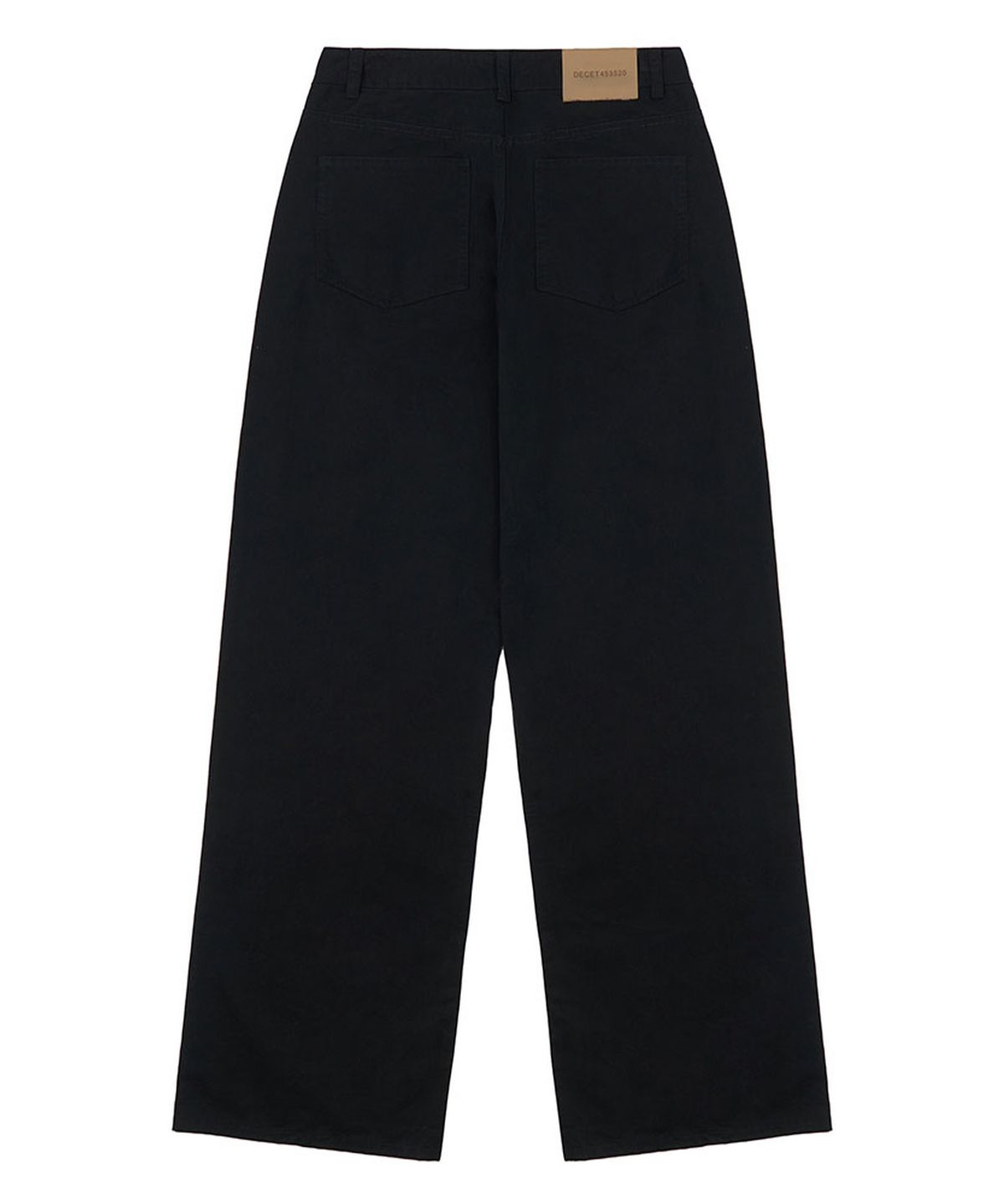 데케트 우먼(DECET WOMEN) Signature Low Rise Wide Jeans DCWPT004Black