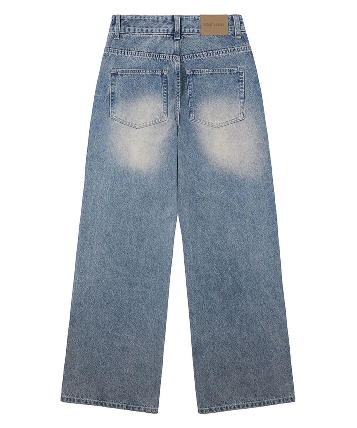 데케트 우먼(DECET WOMEN) Signature Low Rise Wide Jeans DCWPT004LBlueB
