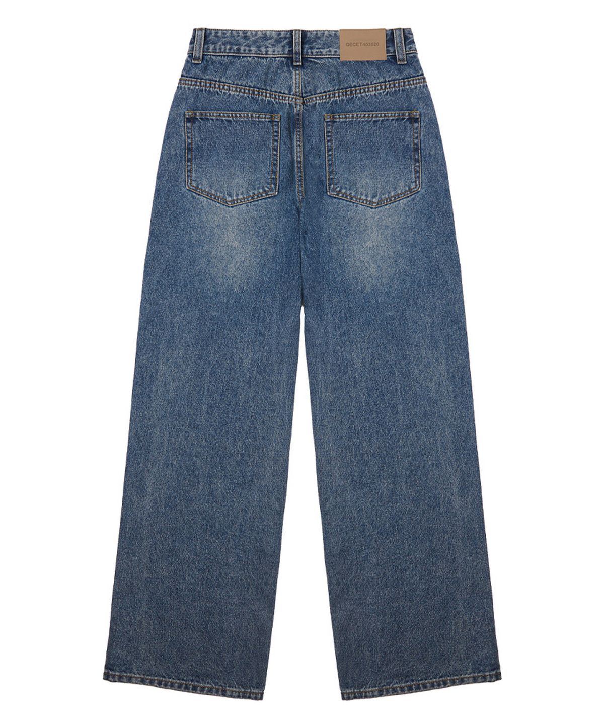 데케트 우먼(DECET WOMEN) Signature Low Rise Wide Jeans DCWPT004BlueB