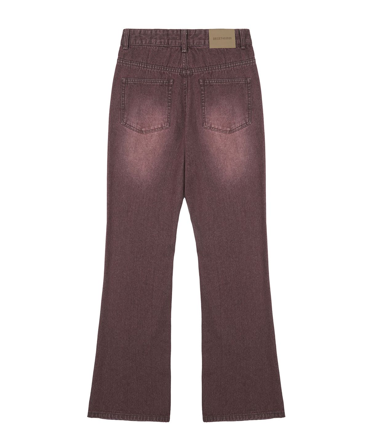 데케트 우먼(DECET WOMEN) Signature Semi Flared Jeans DCWPT002Wine