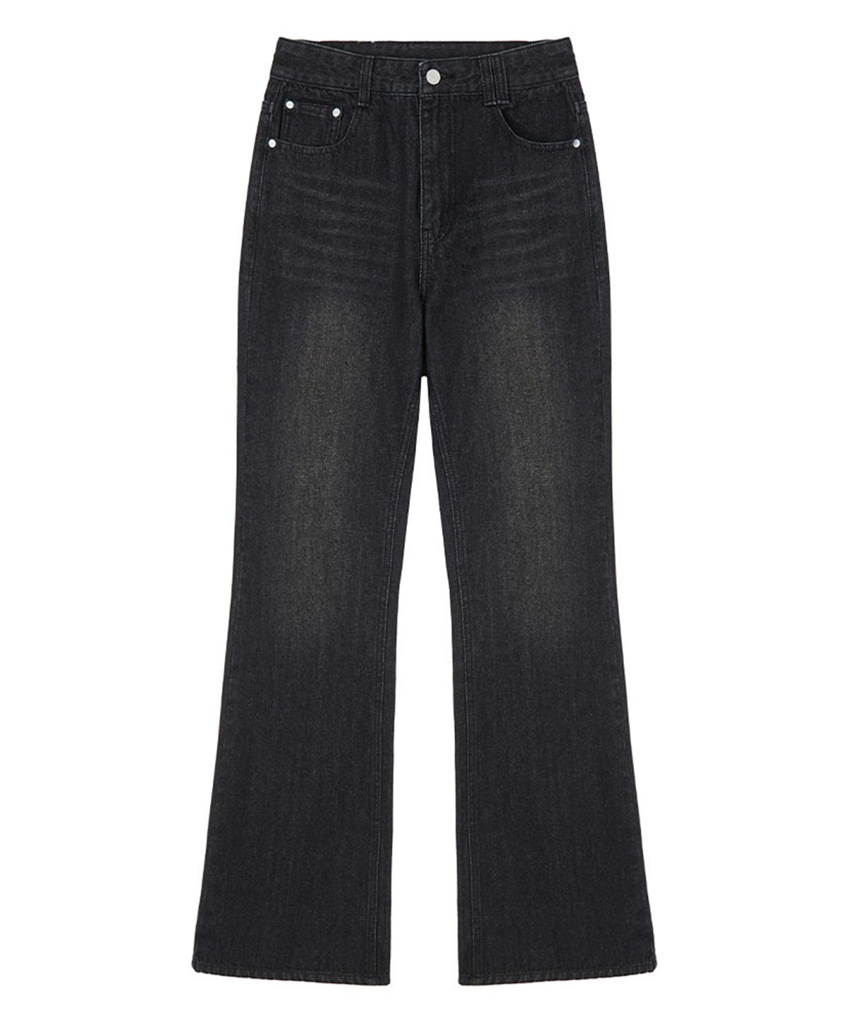 데케트 우먼(DECET WOMEN) Signature Semi Flared Jeans DCWPT002BlackB