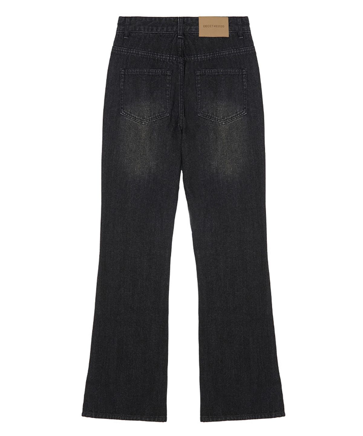 데케트 우먼(DECET WOMEN) Signature Semi Flared Jeans DCWPT002BlackB