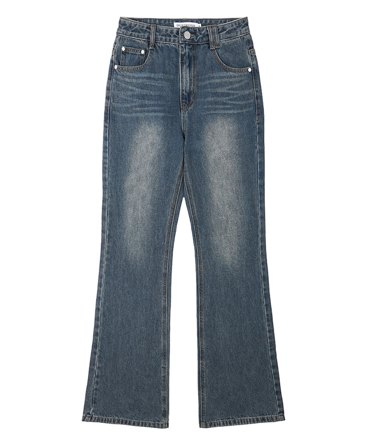 데케트 우먼(DECET WOMEN) Signature Semi Flared Jeans DCWPT002BlueB