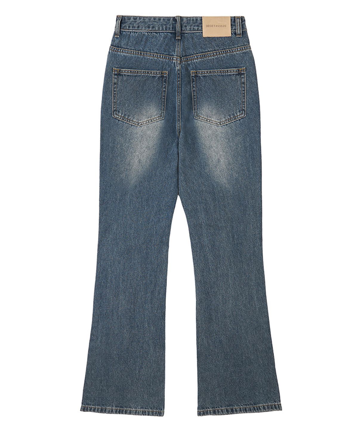 데케트 우먼(DECET WOMEN) Signature Semi Flared Jeans DCWPT002BlueB