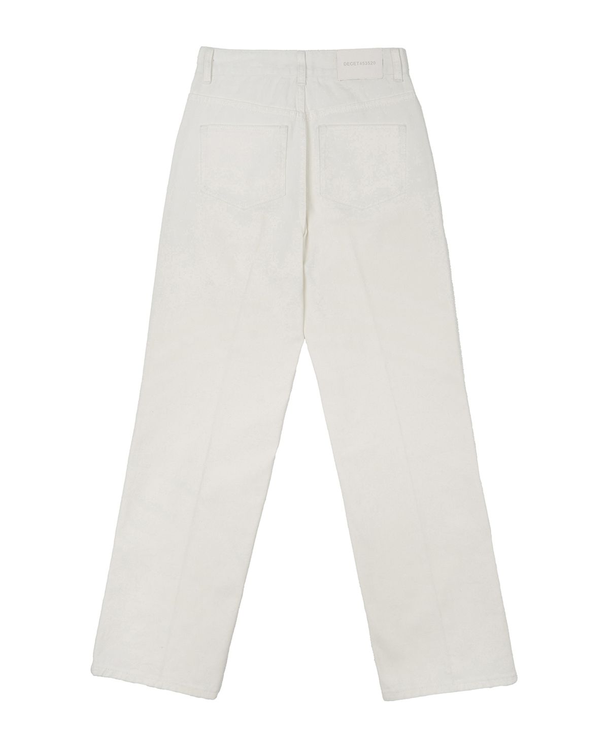 데케트 우먼(DECET WOMEN) Signature Straight Jeans DCWPT001Ivory
