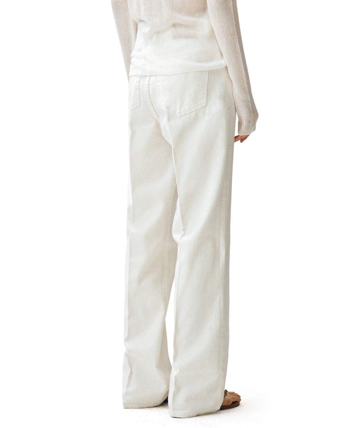 데케트 우먼(DECET WOMEN) Signature Straight Jeans DCWPT001Ivory