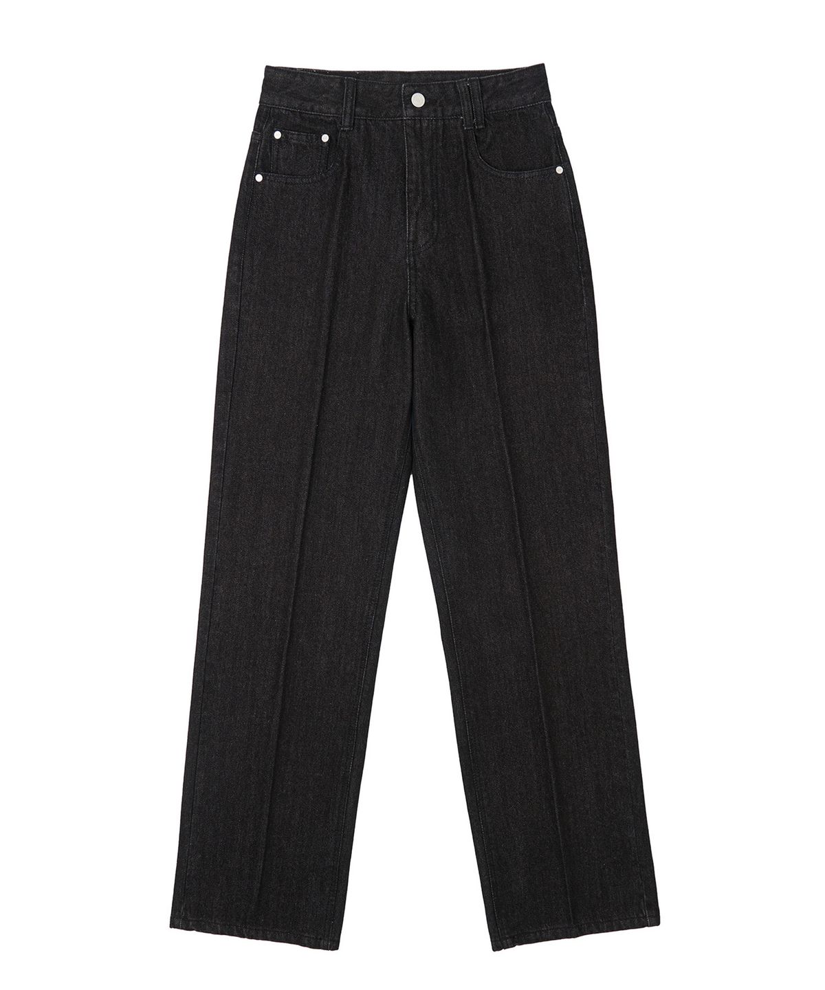 데케트 우먼(DECET WOMEN) Signature Straight Jeans DCWPT001Black