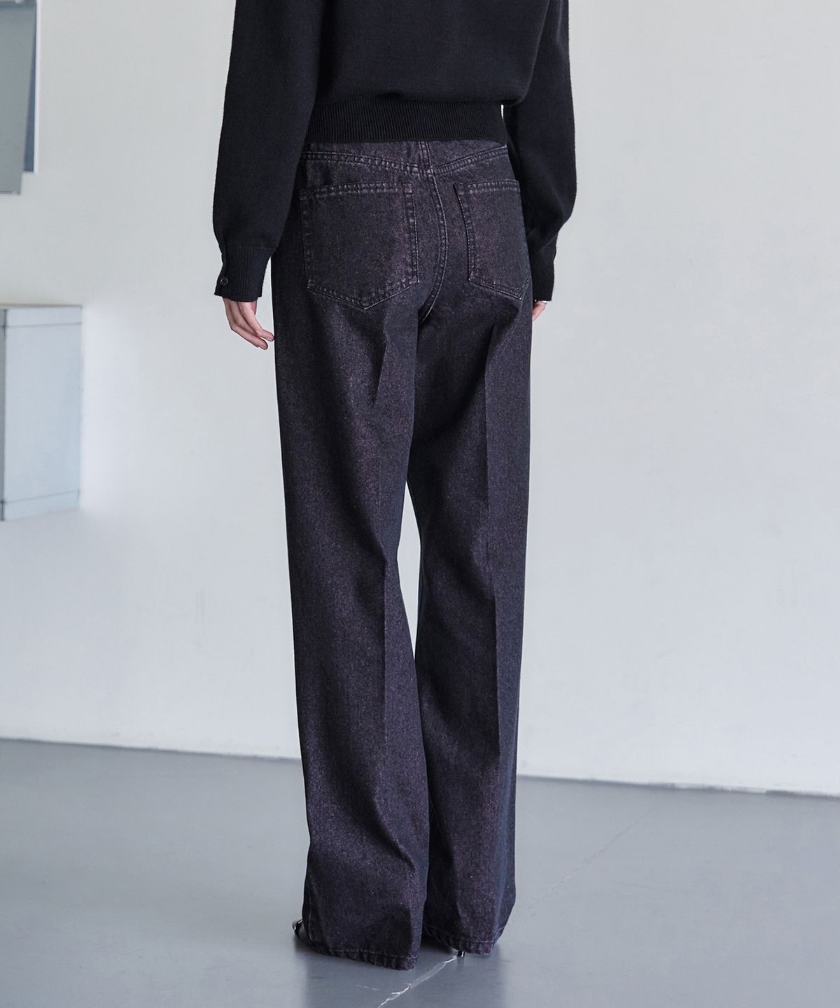 데케트 우먼(DECET WOMEN) Signature Straight Jeans DCWPT001BlackPink