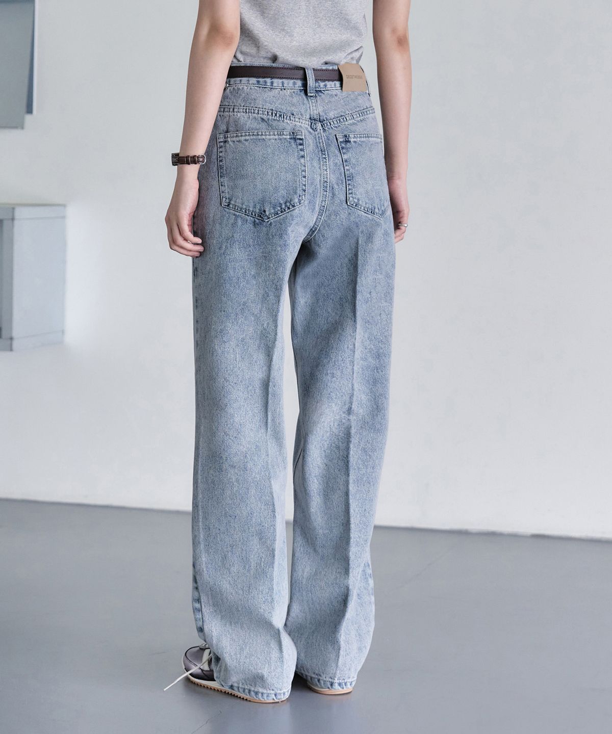 데케트 우먼(DECET WOMEN) Signature Straight Jeans DCWPT001LBlue