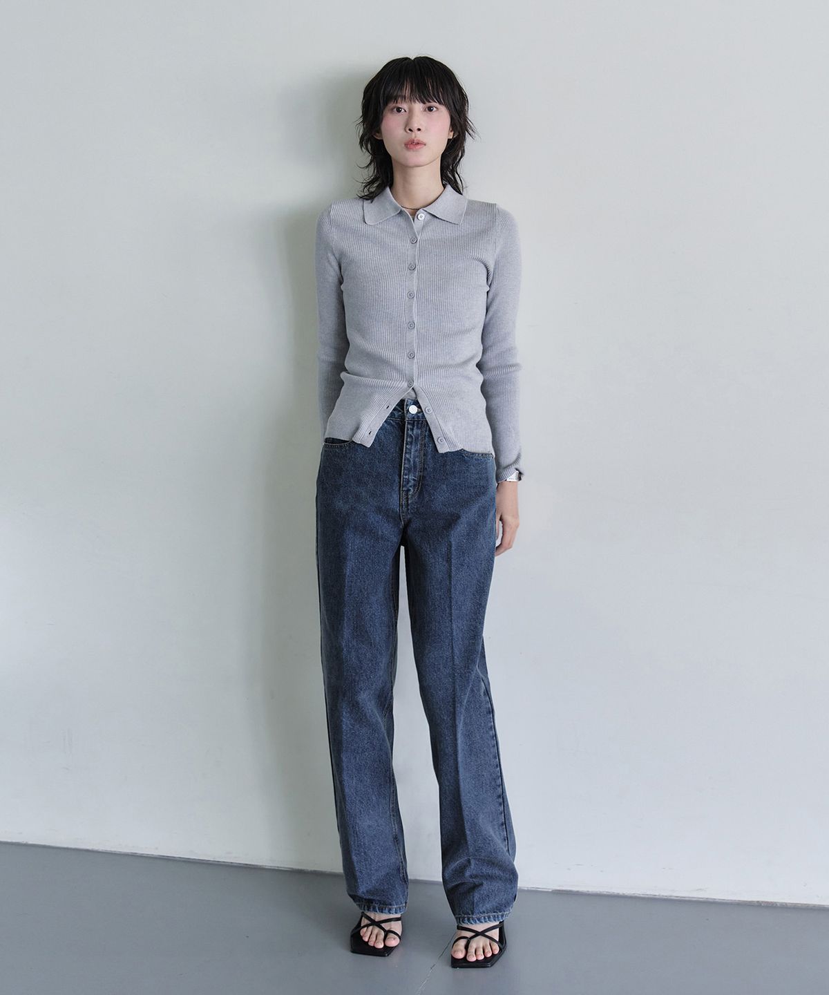 데케트 우먼(DECET WOMEN) Signature Straight Jeans DCWPT001Blue