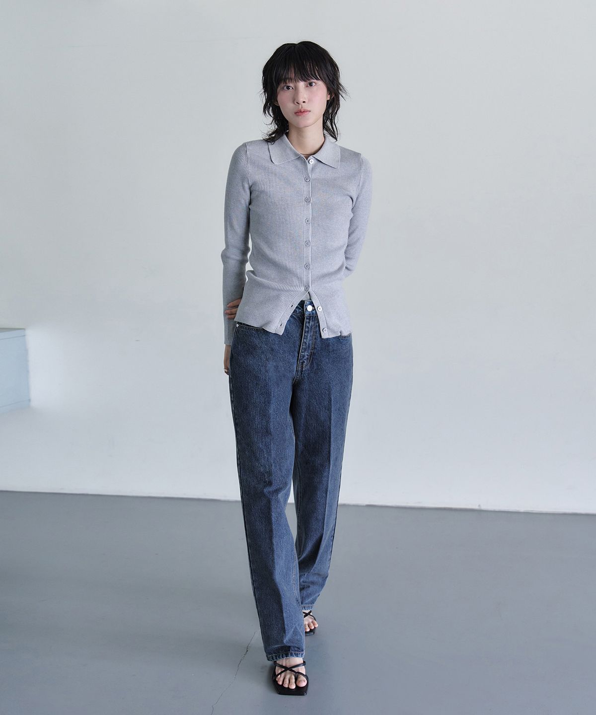 데케트 우먼(DECET WOMEN) Signature Straight Jeans DCWPT001Blue