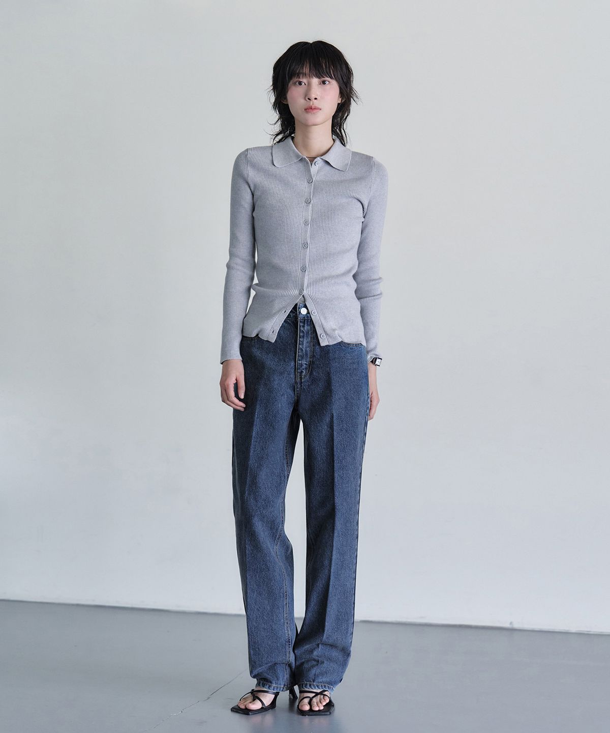 데케트 우먼(DECET WOMEN) Signature Straight Jeans DCWPT001Blue