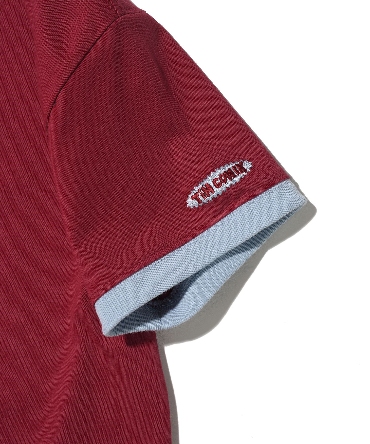 MUSINSA | TIMCOMIX Egg Team Crop Short Sleeve_Red