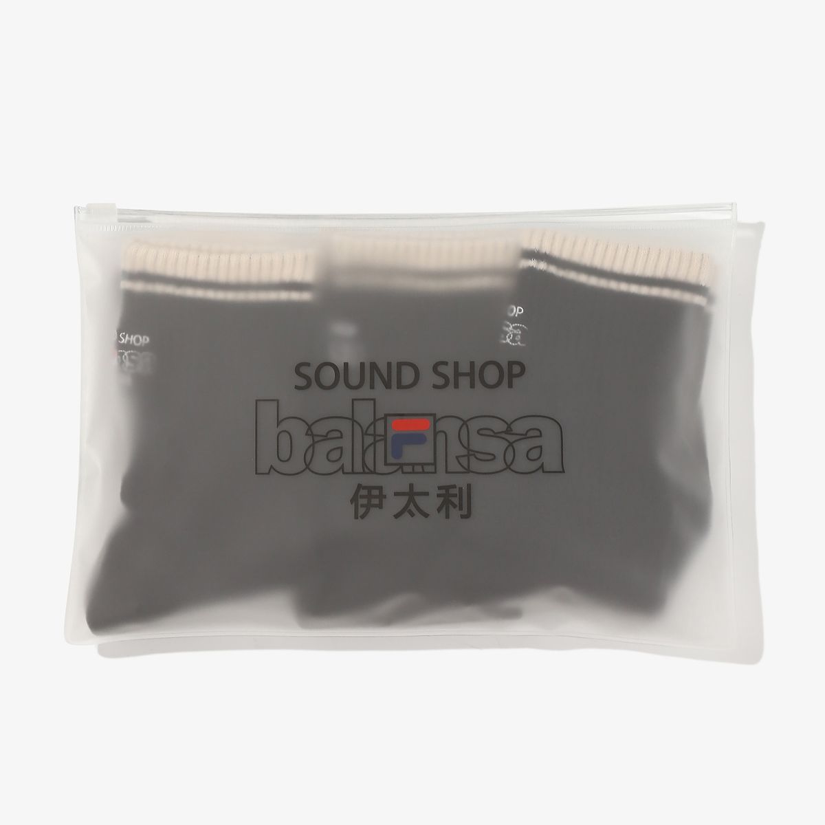 휠라언더웨어(FILA UNDERWEAR) [FILA UNDERWEAR X BALANSA] 양말 3팩(FI4SCH1148XBLK)