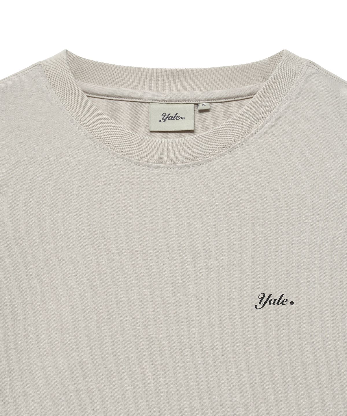 예일(YALE) [2PACK] 우먼즈 스넬로고 반팔티셔츠_화이트/웜 그레이