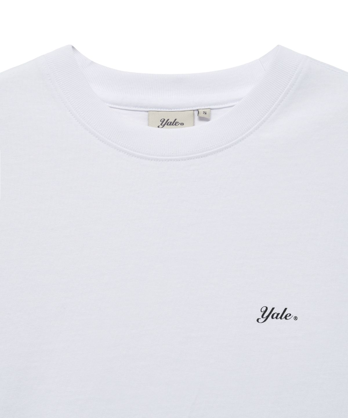 예일(YALE) [2PACK] 우먼즈 스넬로고 반팔티셔츠_화이트/화이트