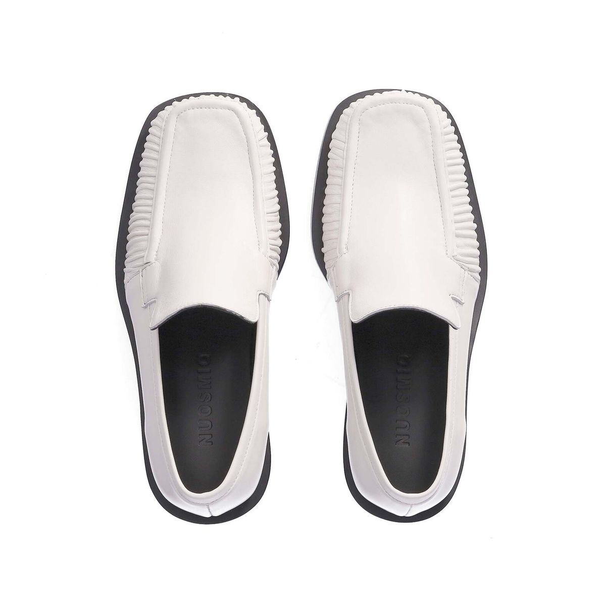 누스미크(NUOSMIQ) SINA Winkle Loafers Ivory