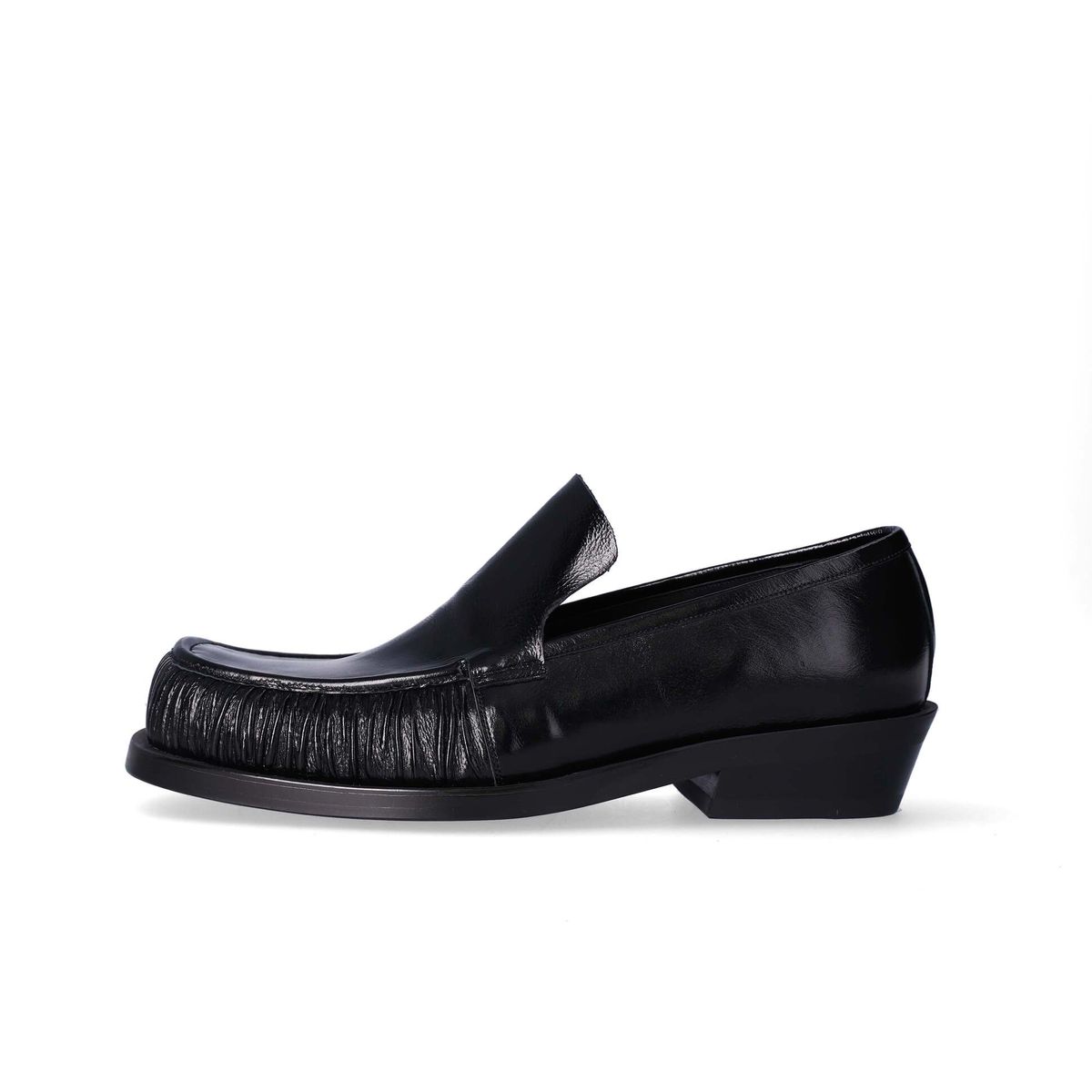 누스미크(NUOSMIQ) SINA Winkle Loafers Black