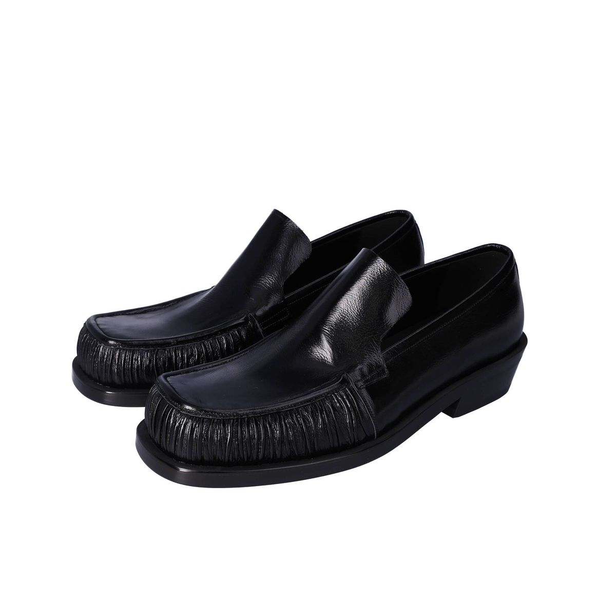 누스미크(NUOSMIQ) SINA Winkle Loafers Black