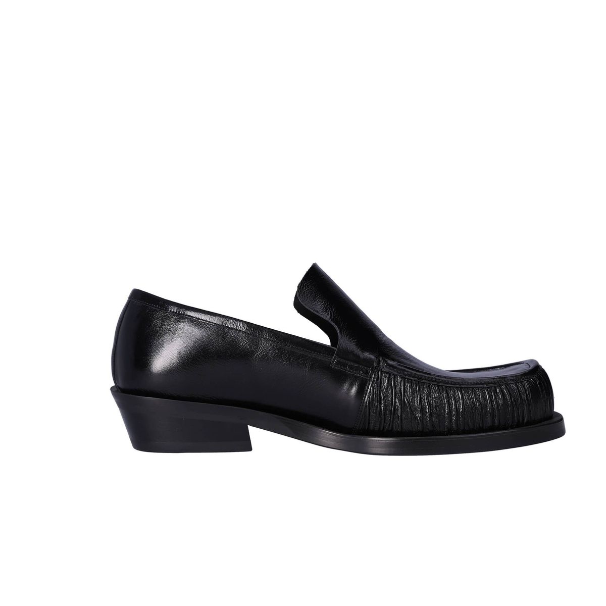 누스미크(NUOSMIQ) SINA Winkle Loafers Black