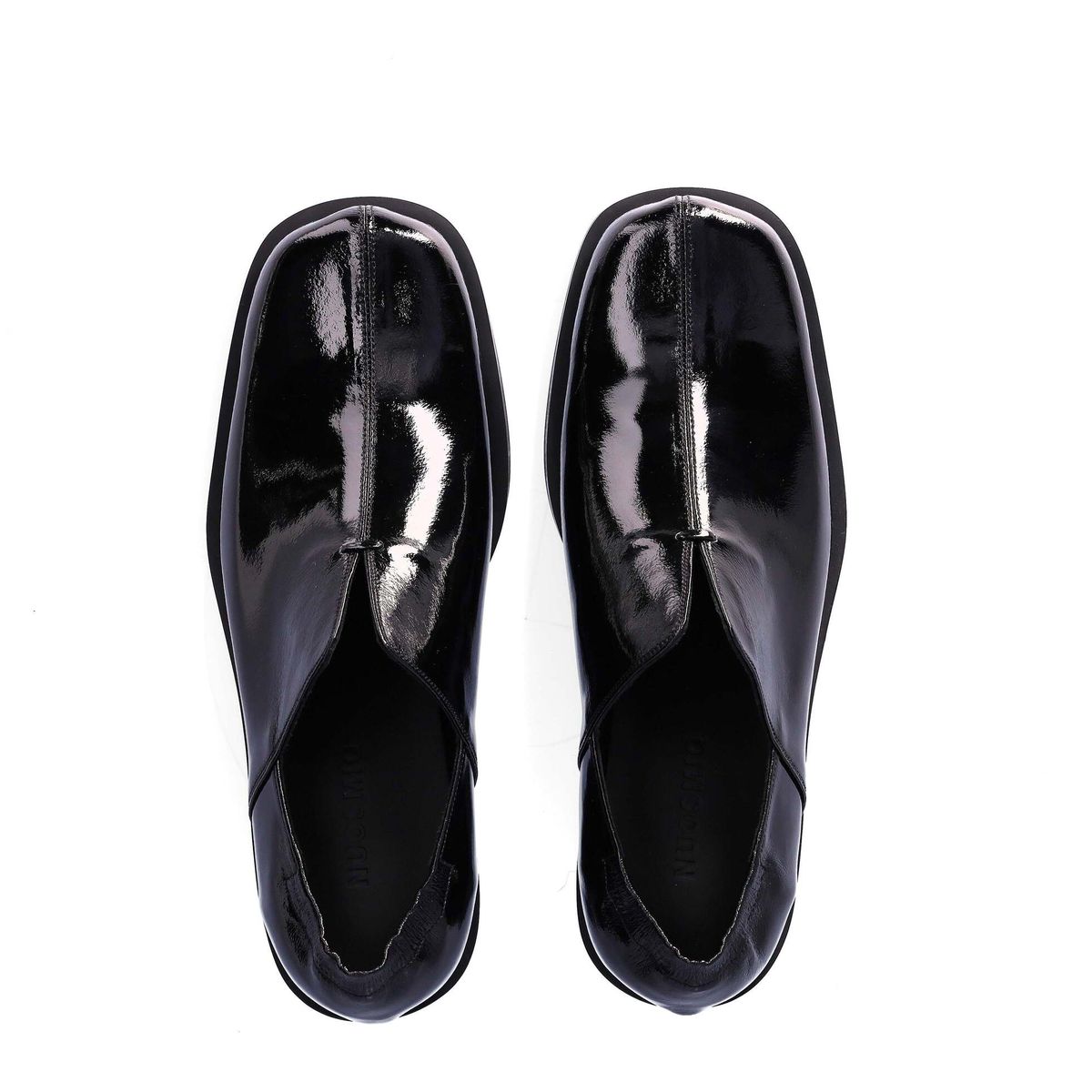 누스미크(NUOSMIQ) NUJAN Slip-Loafers Patent Black