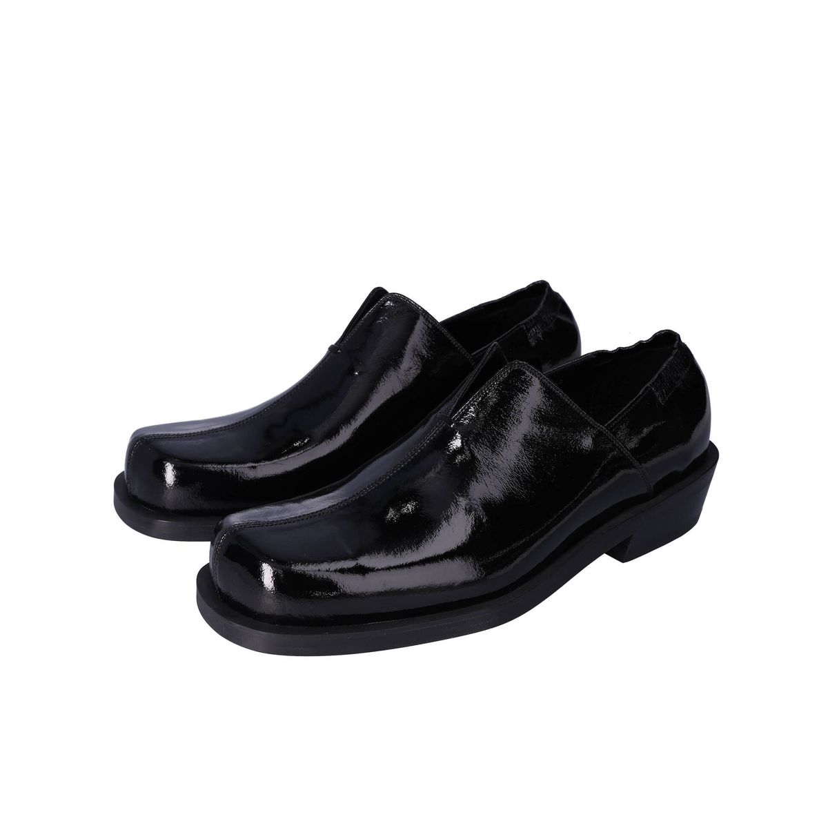 누스미크(NUOSMIQ) NUJAN Slip-Loafers Patent Black