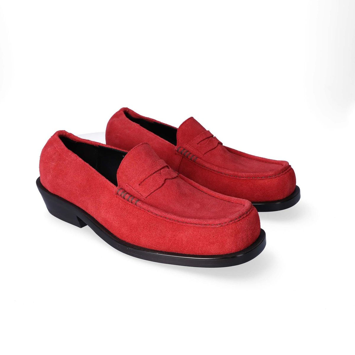 누스미크(NUOSMIQ) GODRI Colp-Loafers Red Italy Sprit