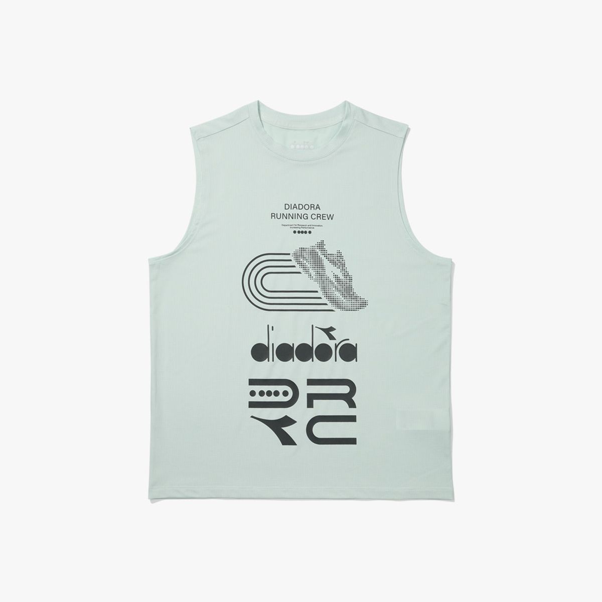 디아도라(diadora) 러닝 슬리브리스 티셔츠 MINT