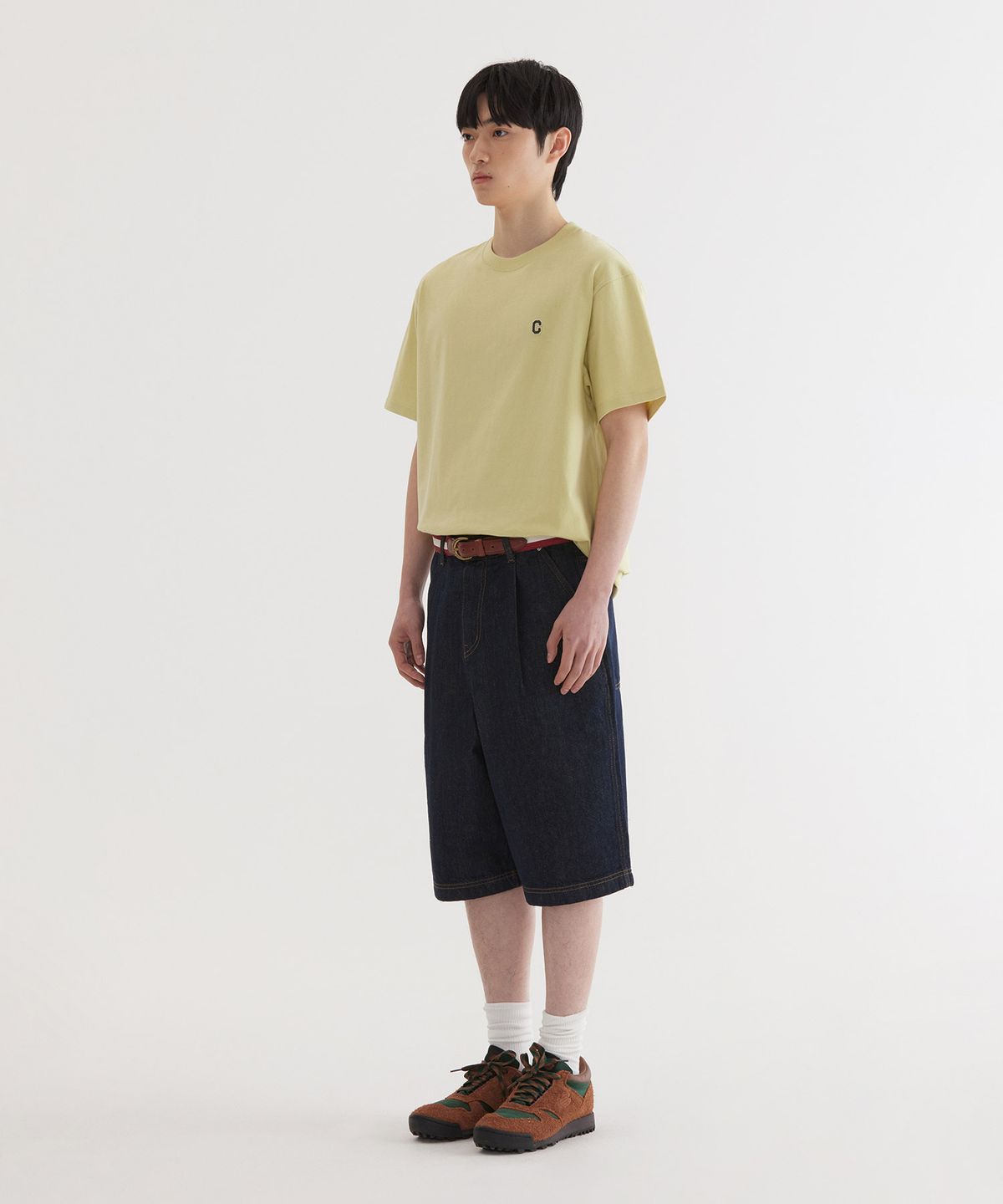 커버낫(COVERNAT) 스몰 C 로고 티셔츠 Lime