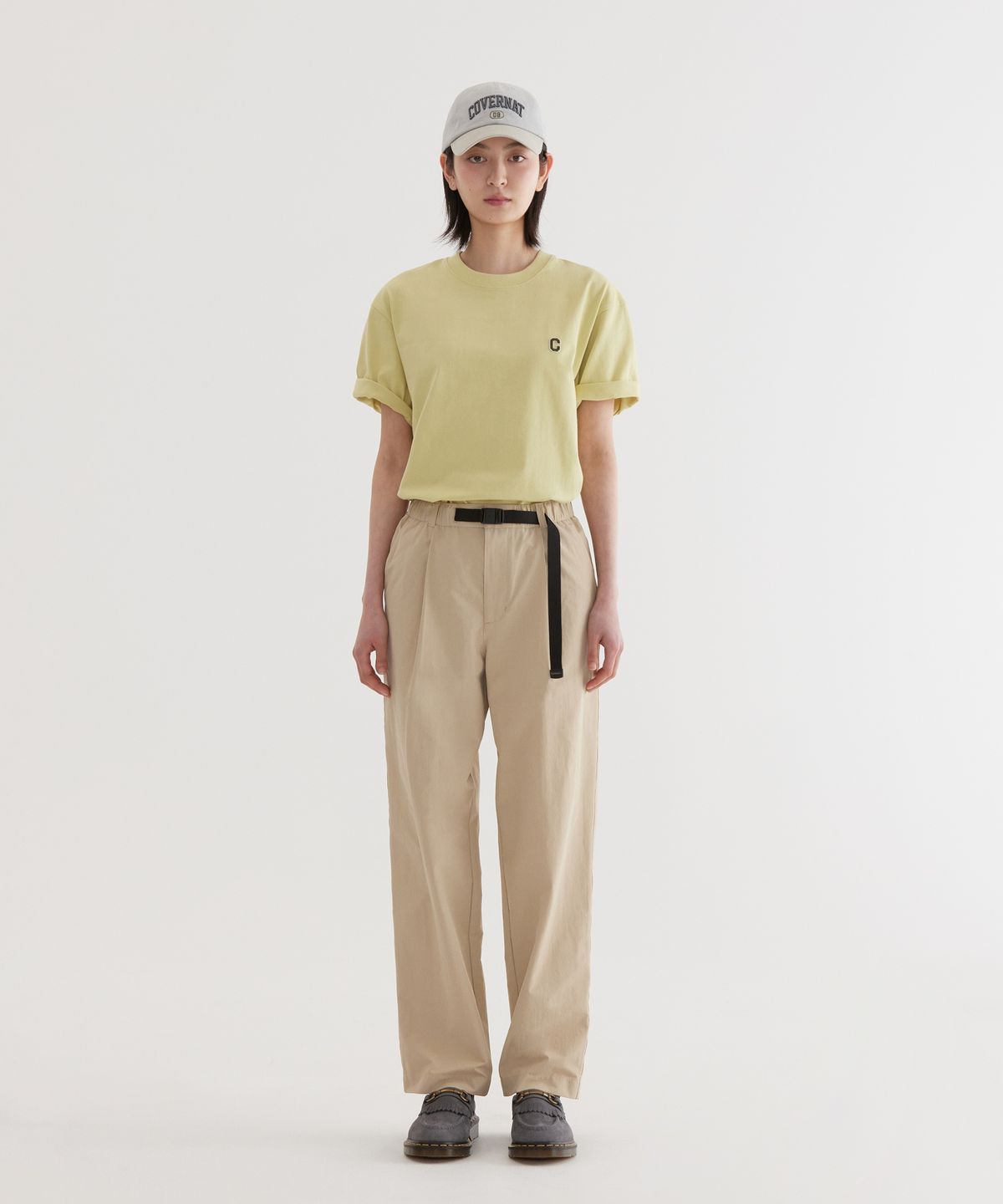 커버낫(COVERNAT) 스몰 C 로고 티셔츠 Lime