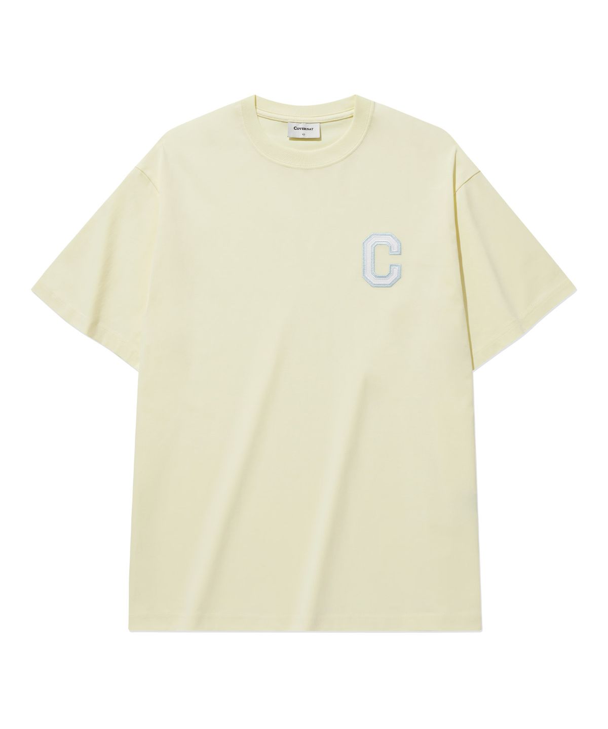 커버낫(COVERNAT) 쿨 코튼 샤인 C 로고 티셔츠 Lemon