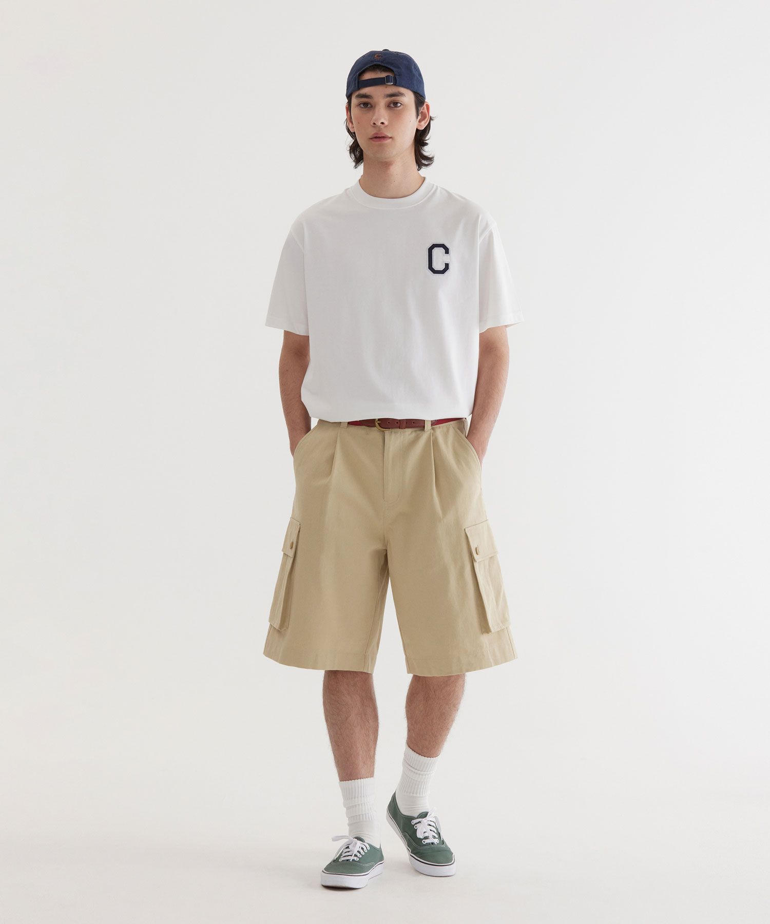 Tシャツ・カットソー COVERNAT Cool Cotton Shine C Logo T-Shirt White MUSINSA公式 | COVERNAT Cool Cotton Shine C Logo T-Shirt White