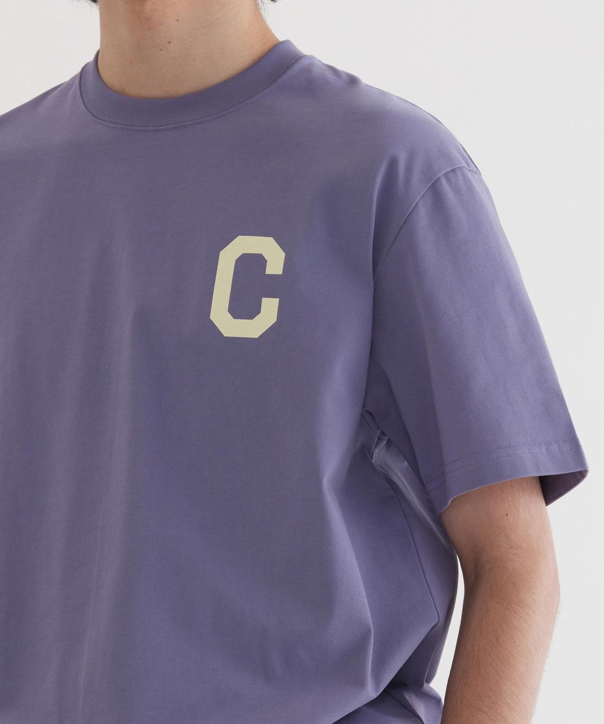 커버낫(COVERNAT) 쿨 코튼 C 로고 티셔츠 Purple
