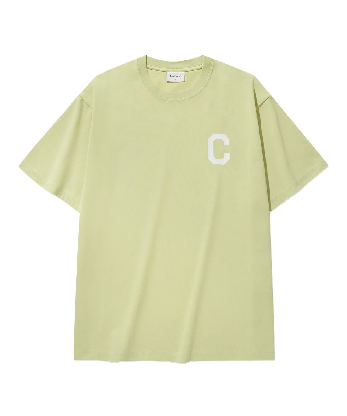 커버낫(COVERNAT) 쿨 코튼 C 로고 티셔츠 Lime