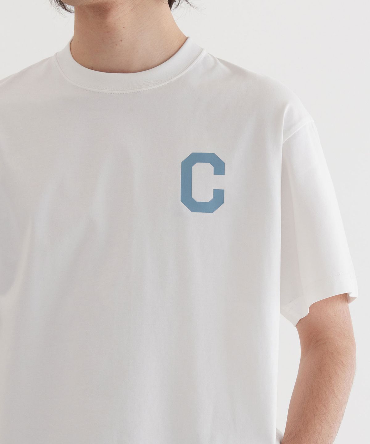 커버낫(COVERNAT) 쿨 코튼 C 로고 티셔츠 White
