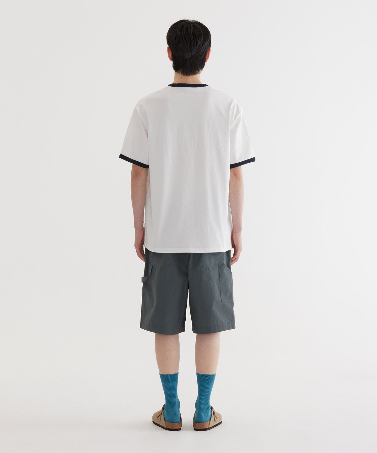 커버낫(COVERNAT) 레귤러 C 로고 퍼티그 쇼츠 Khaki