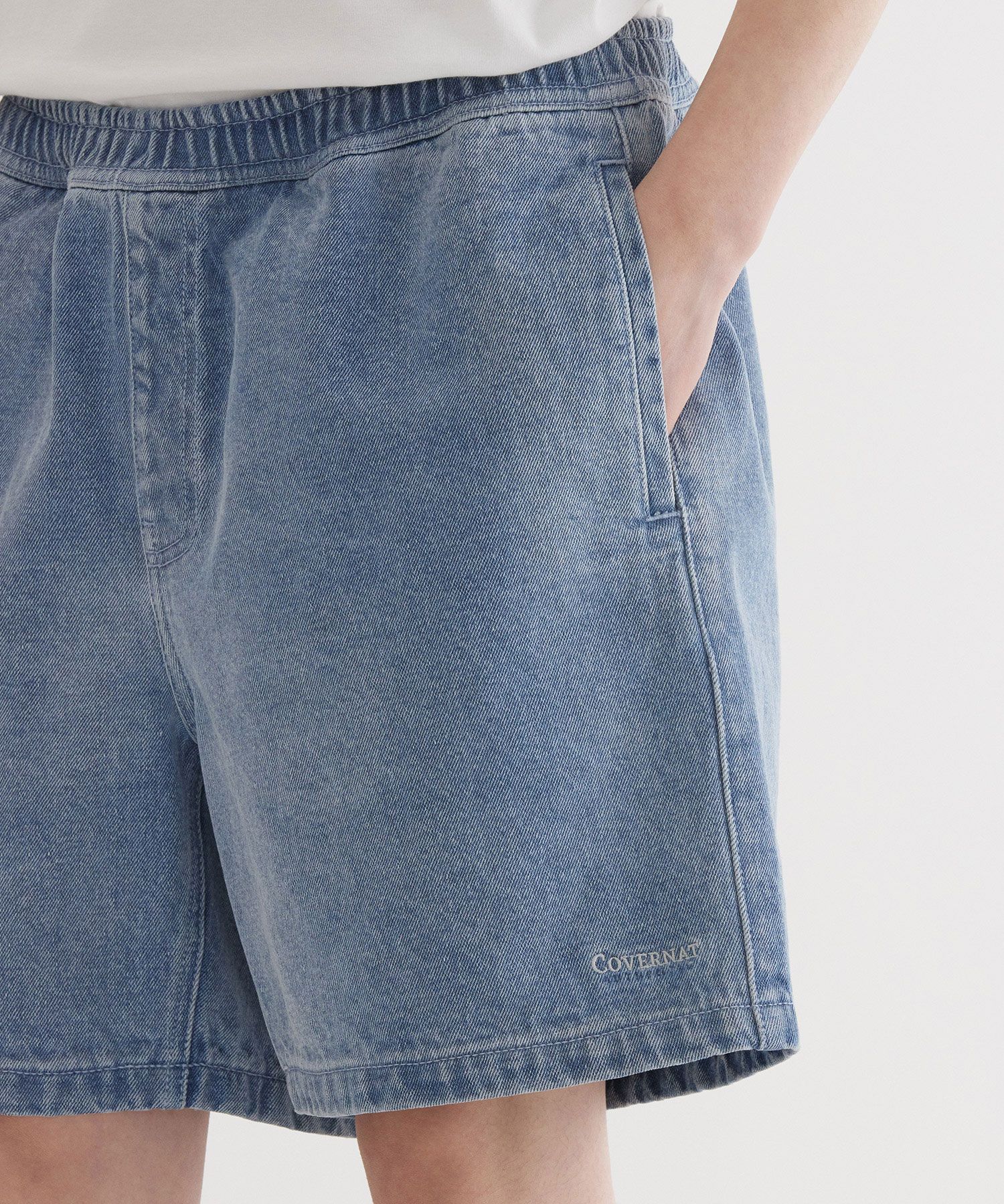 COVERNATのRegular Short Denim Shorts 全3色 MUSINSA | COVERNAT Regular Short Denim Shorts Light Blue