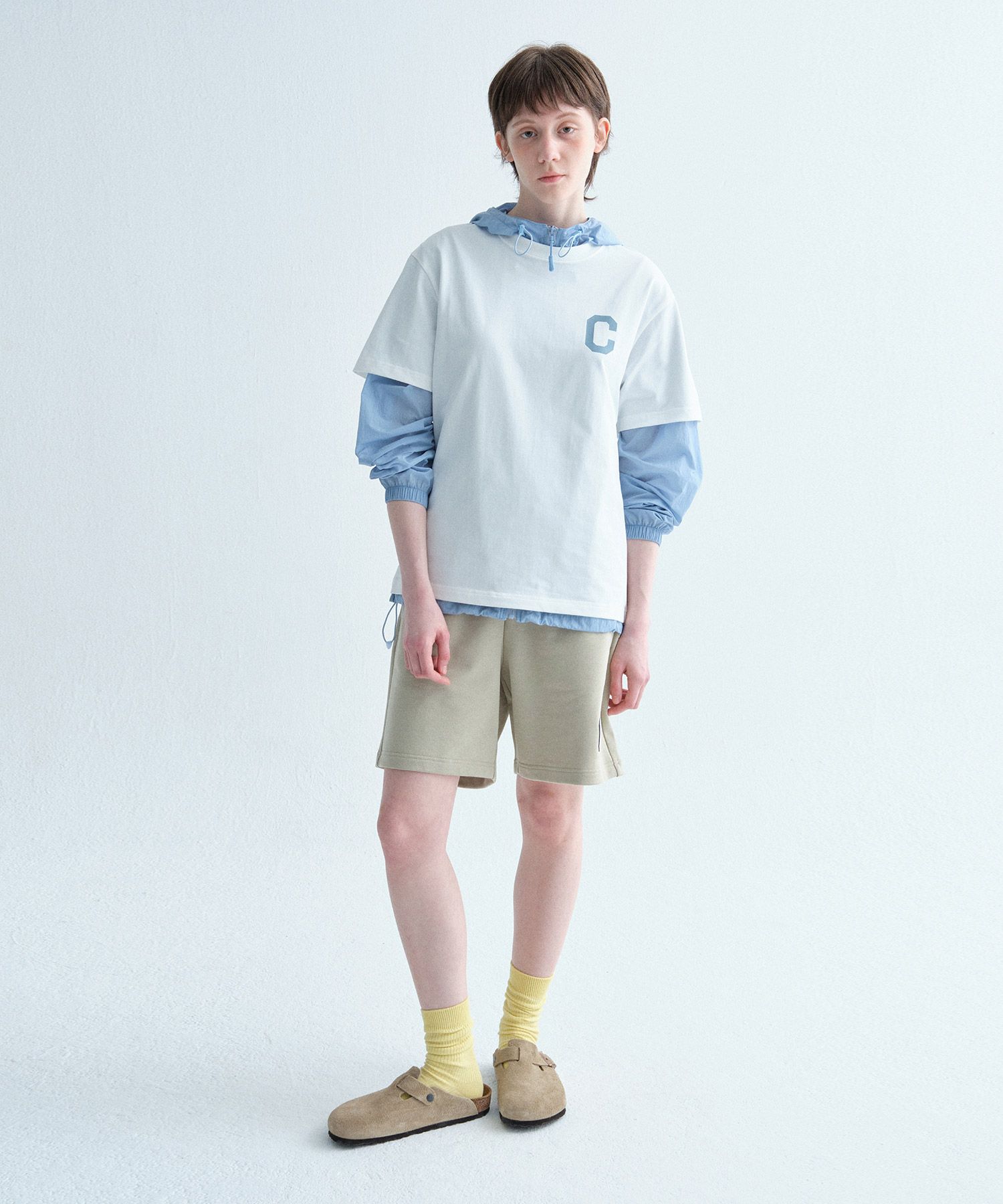 ★韓国の人気★【COVERNAT】★C Logo Sweat Short.s★関税込★ ☆韓国の人気☆【COVERNAT】☆C Logo Sweat Short.s☆関税込