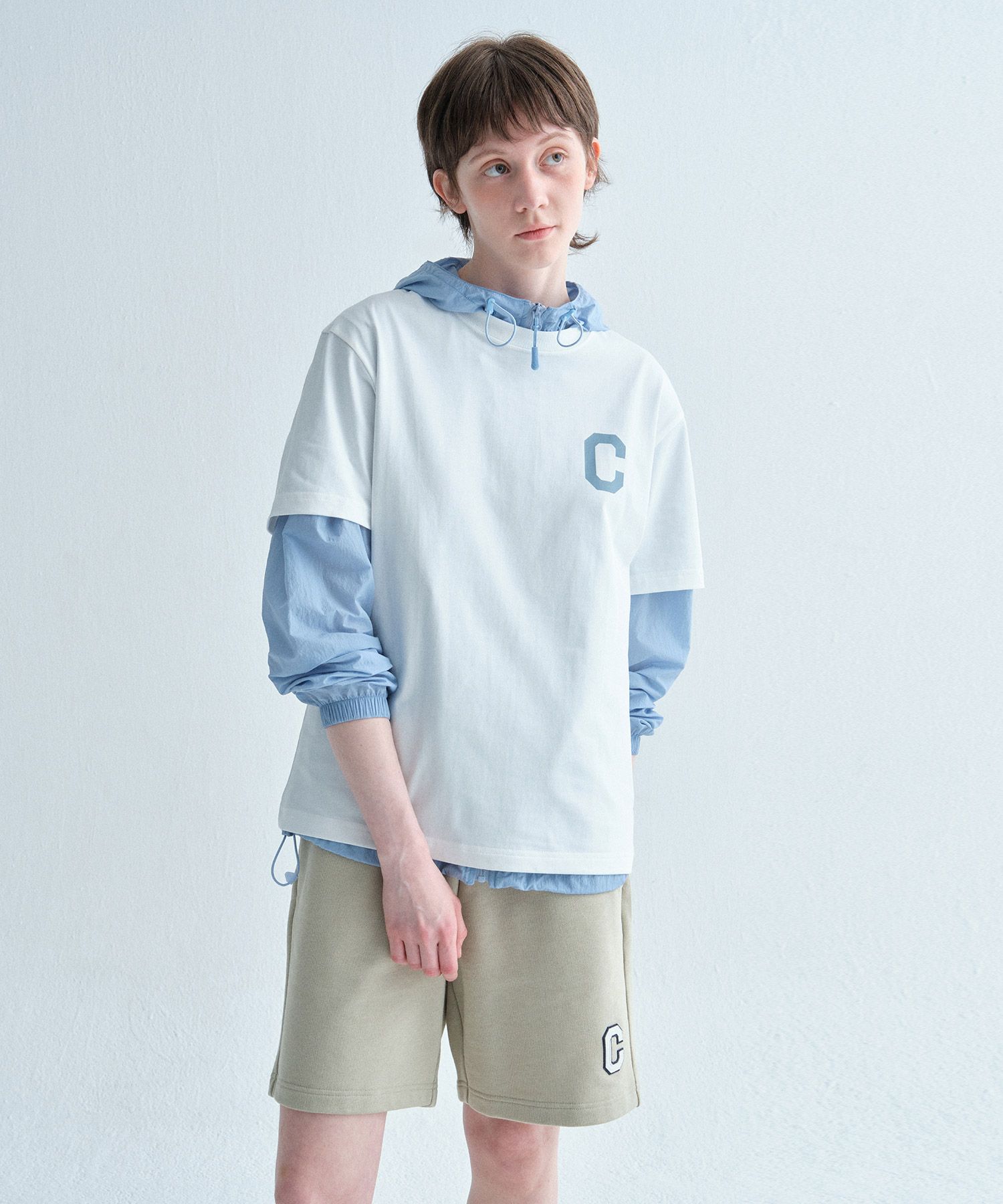 ★韓国の人気★【COVERNAT】★C Logo Sweat Short.s★関税込★ ☆韓国の人気☆【COVERNAT】☆C Logo Sweat Short.s☆関税込
